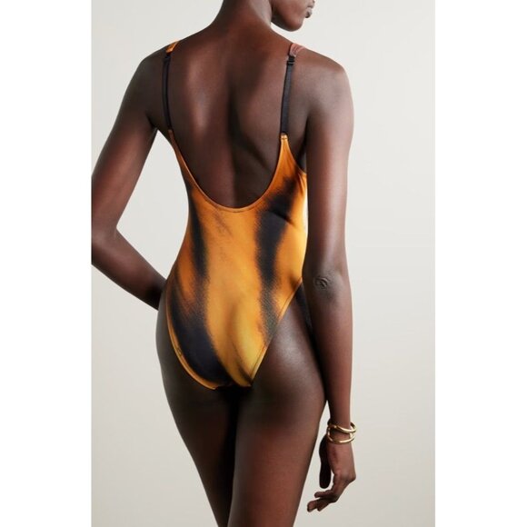 NWT Skims X Roberto Cavalli Scoop Neck One Piece In Tiger Face Print Size XL - Picture 4 of 16